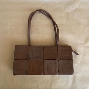 Espe Handbag Y2K Brown Rectangle Shoulderbag Faux Leather